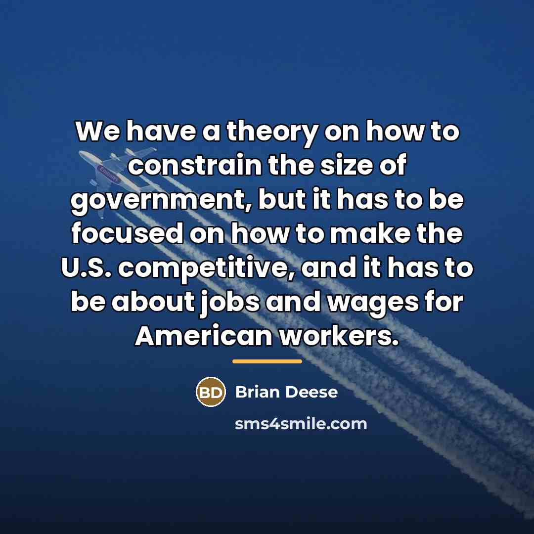 “We have a theory on how to constrain the size…” quote by Brian Deese