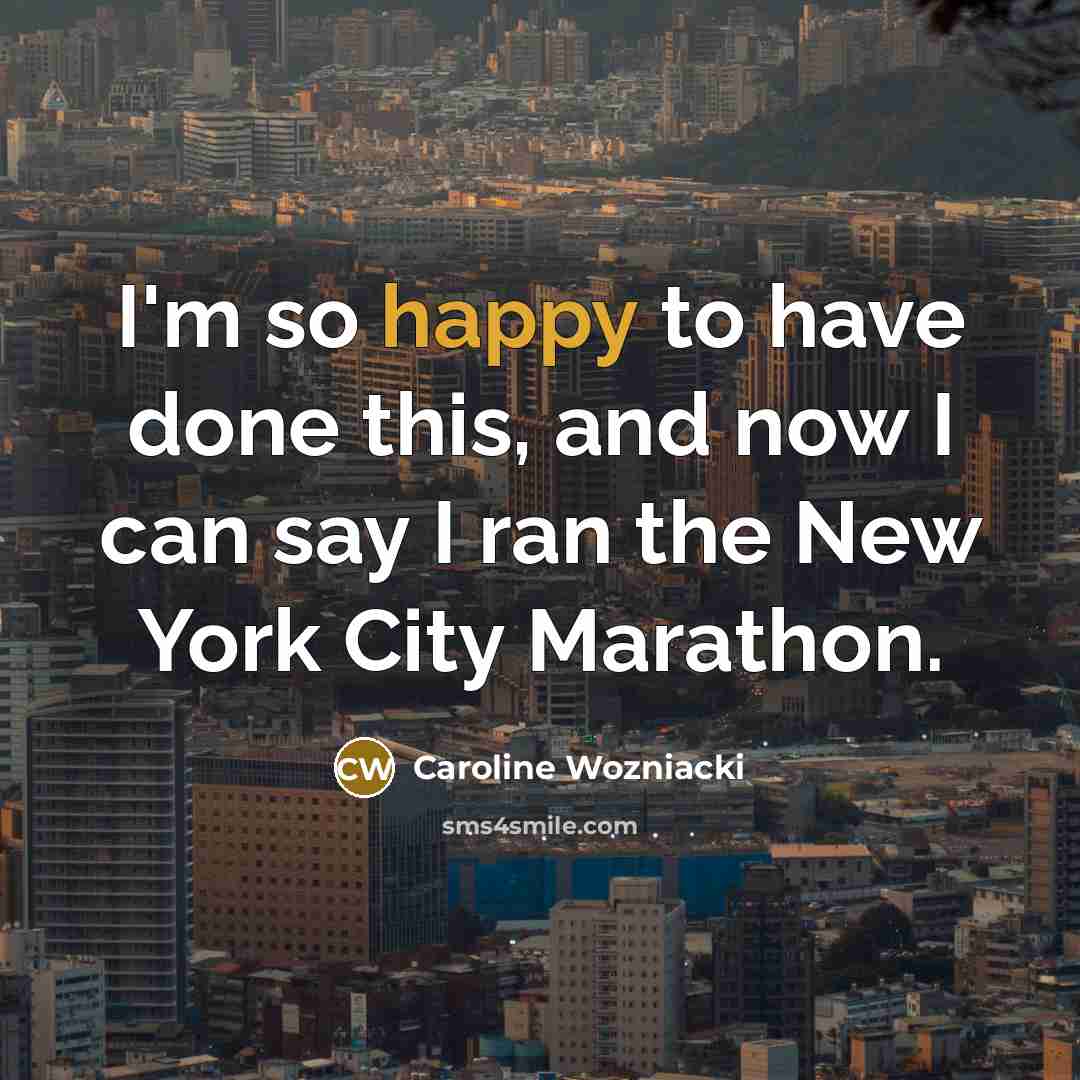 “I'm so happy to have done this, and now I…” quote by Caroline Wozniacki