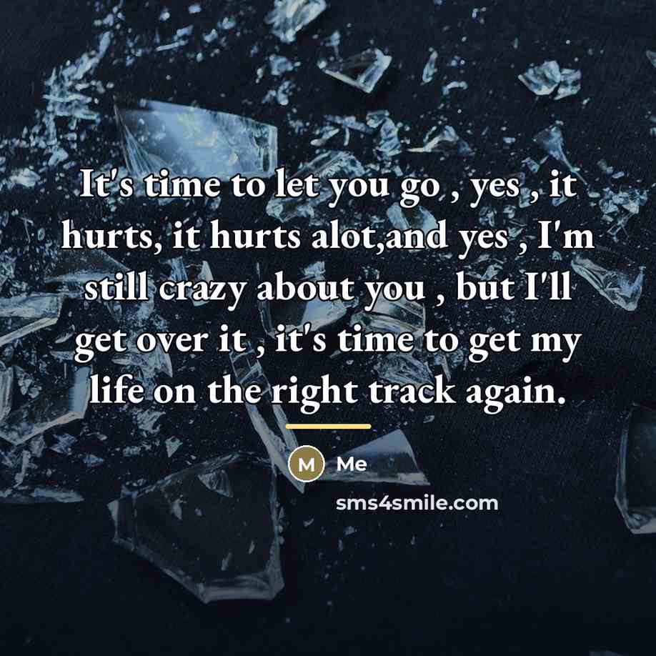 “It's time to let you go , yes , it…” quote by Me