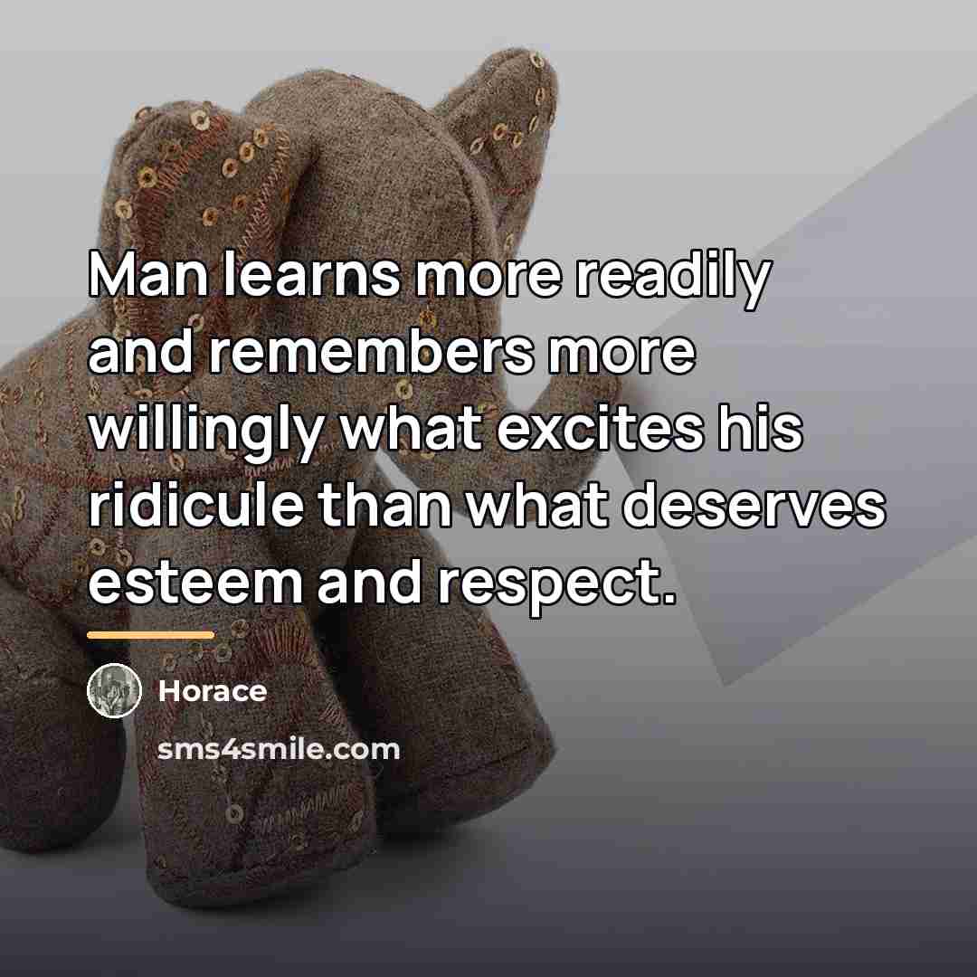 “Man learns more readily and remembers more willingly what excites…” quote by Horace