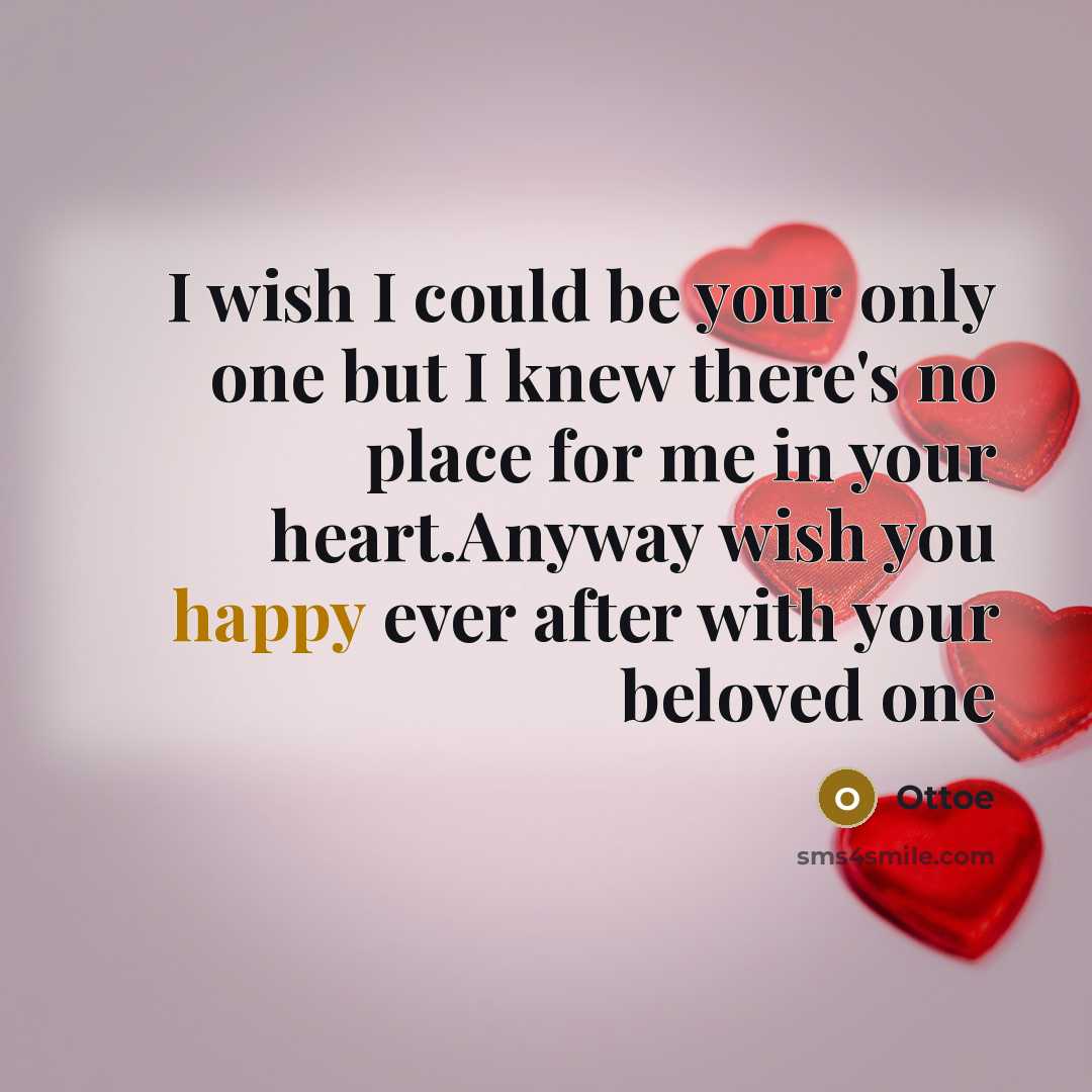 “I wish I could be your only one but I…” quote by Ottoe