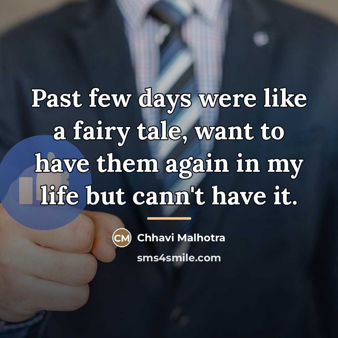 “Past few days were like a fairy tale, want to…” quote by Chhavi Malhotra
