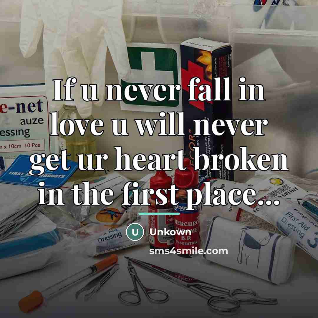“If u never fall in love u will never get…” quote by Unkown