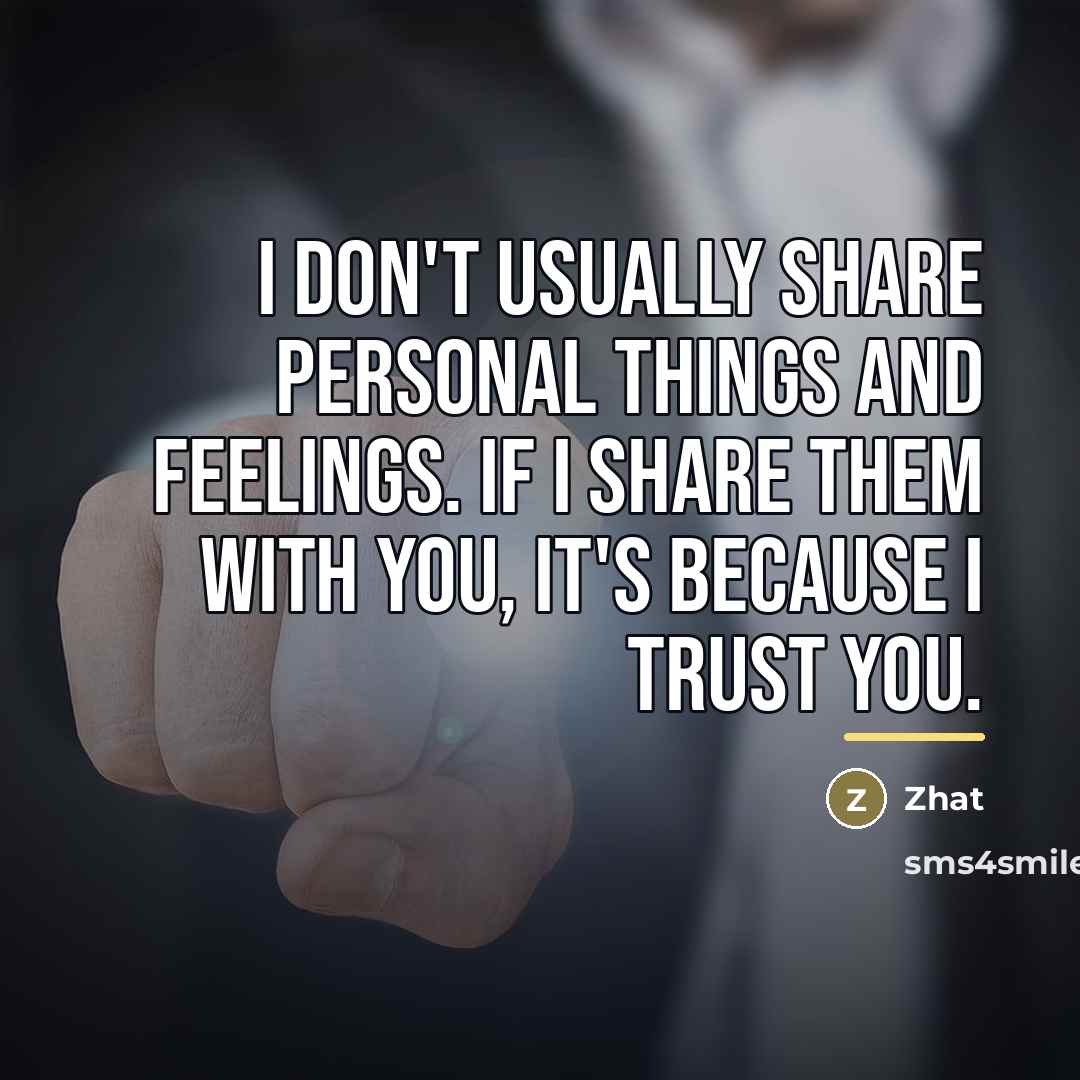 “I don't usually share personal things and feelings. If I…” quote by Zhat