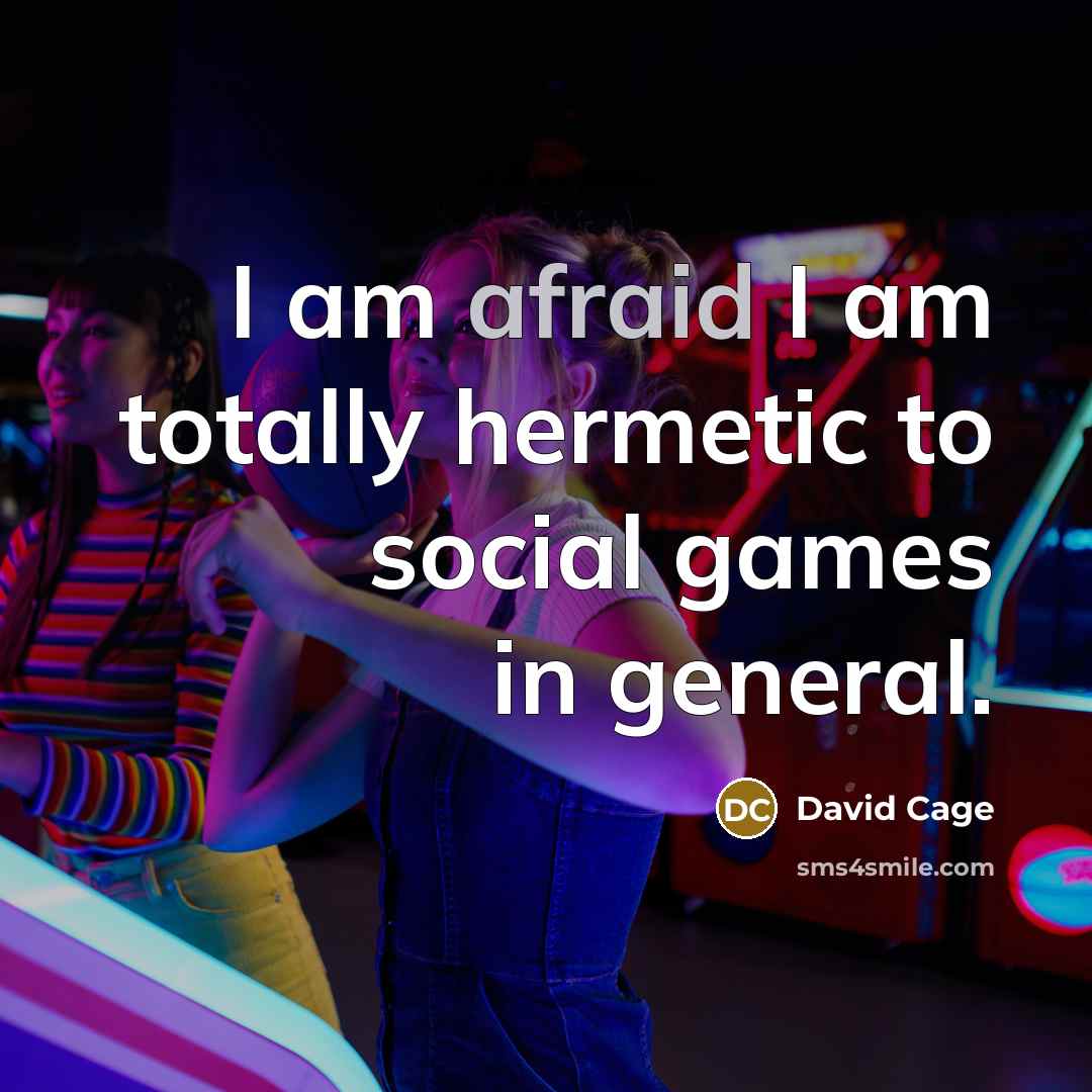 “I am afraid I am totally hermetic to social games…” quote by David Cage