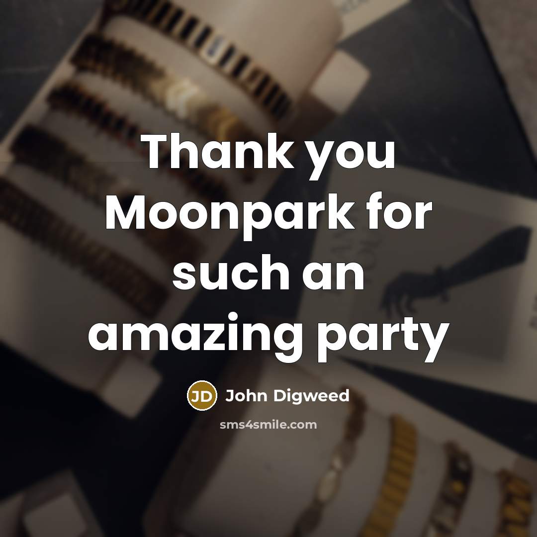 “Thank you Moonpark for such an amazing party…” quote by John Digweed