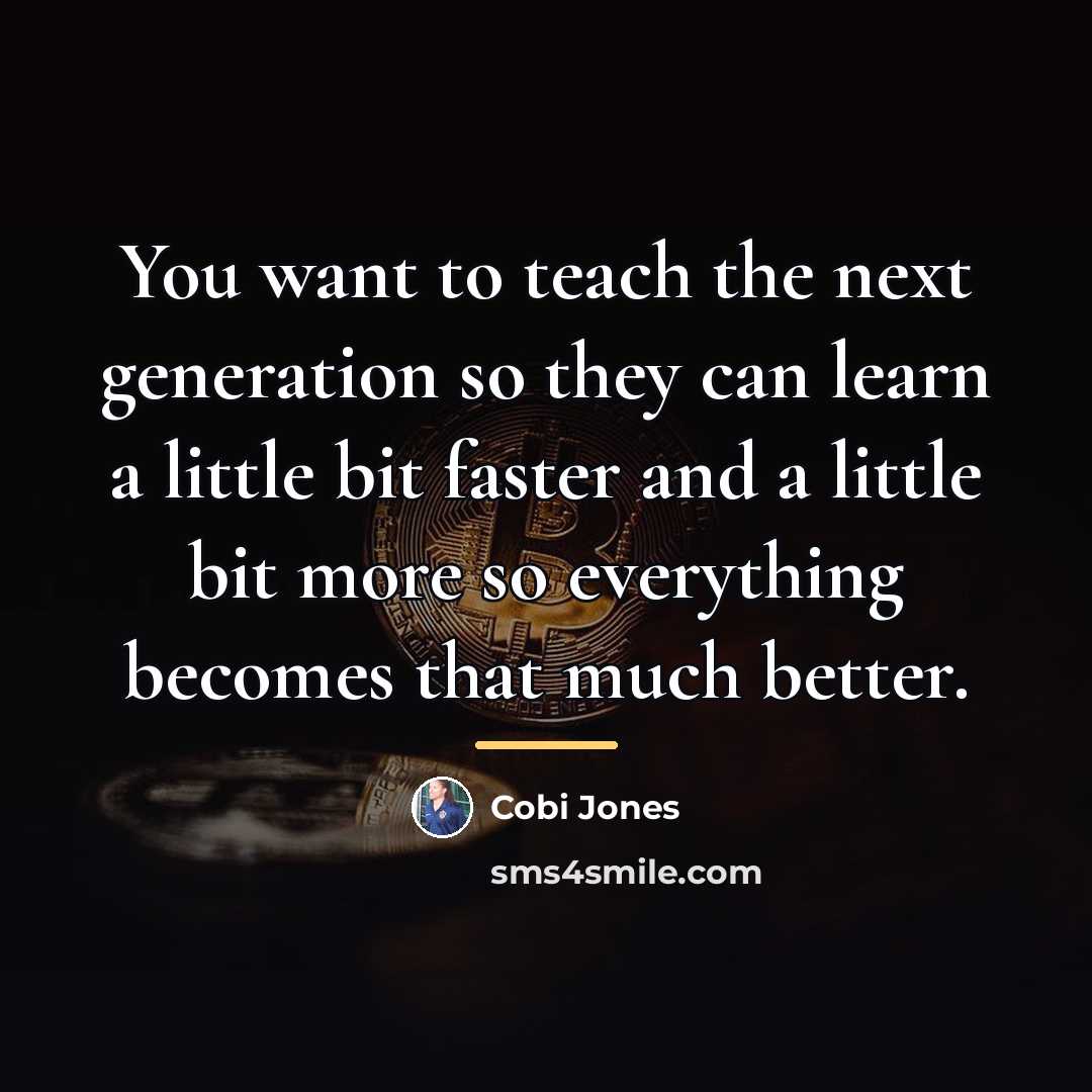 “You want to teach the next generation so they can…” quote by Cobi Jones