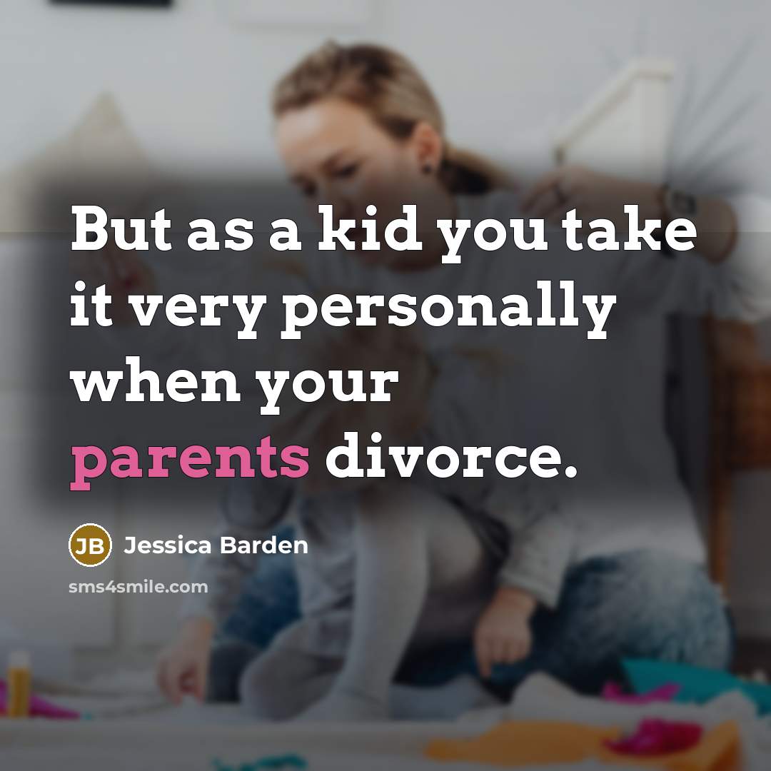 “But as a kid you take it very personally when…” quote by Jessica Barden