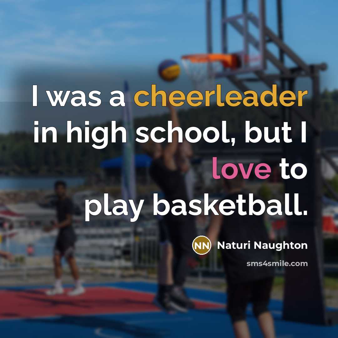 “I was a cheerleader in high school, but I love…” quote by Naturi Naughton