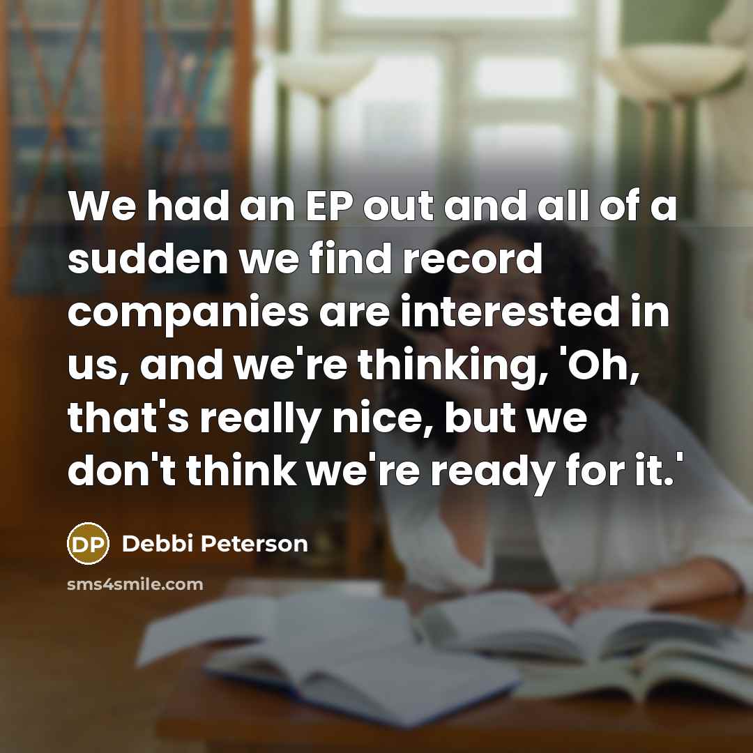 “We had an EP out and all of a sudden…” quote by Debbi Peterson