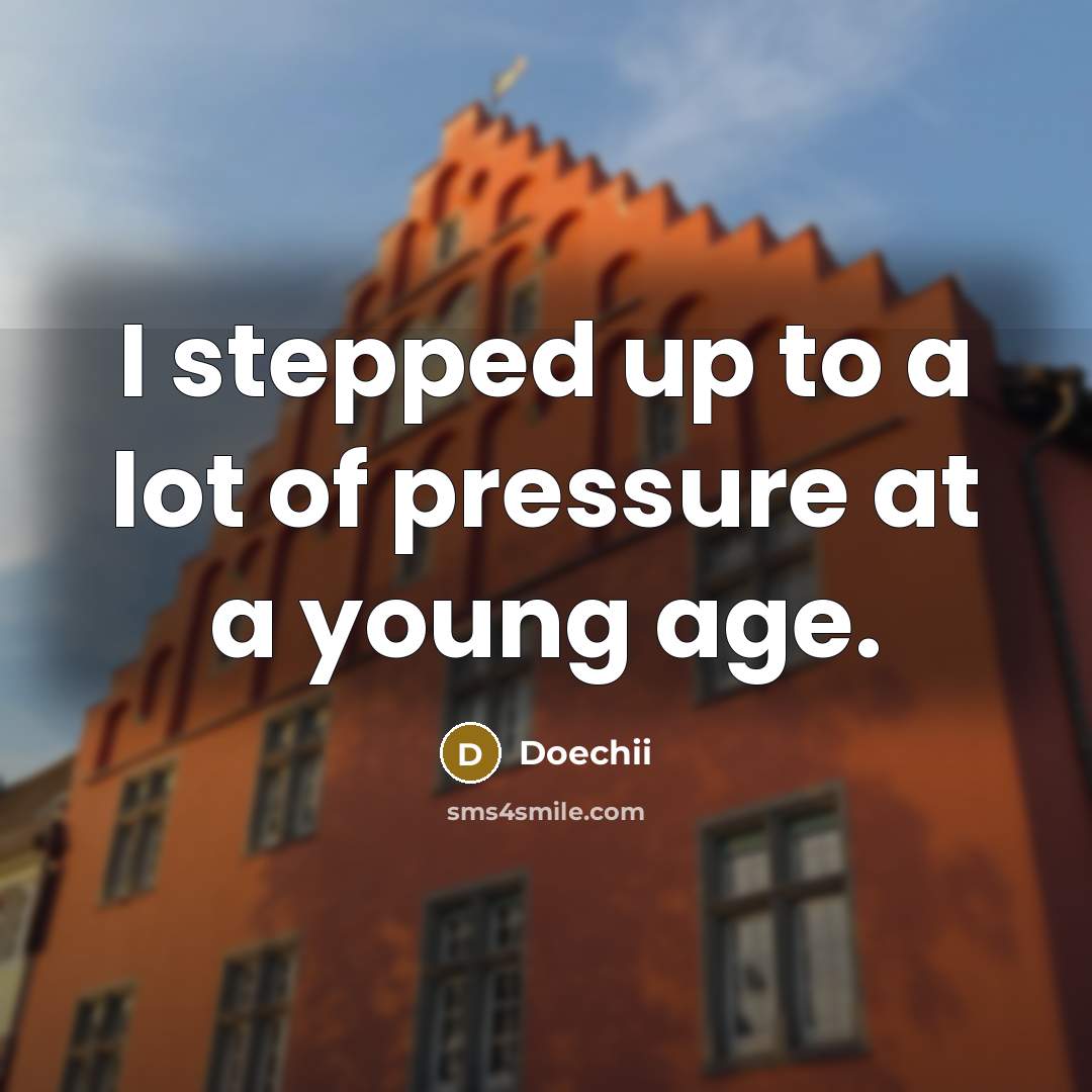 “I stepped up to a lot of pressure at a…” quote by Doechii