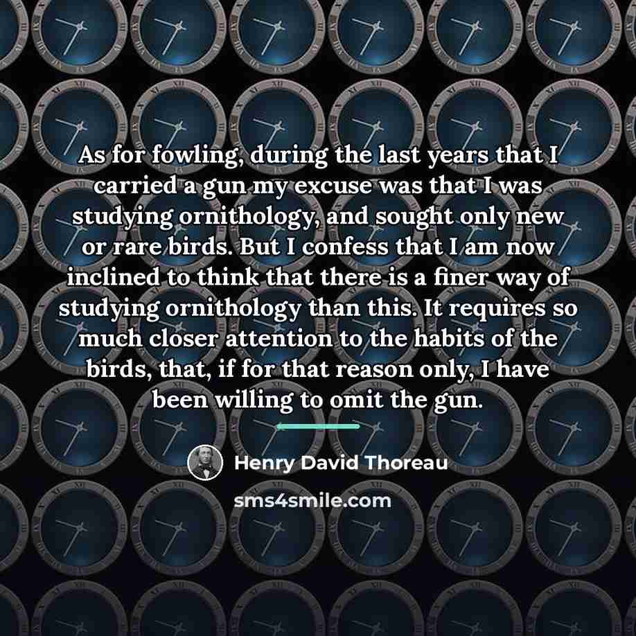 “As for fowling, during the last years that I carried…” quote by Henry David Thoreau