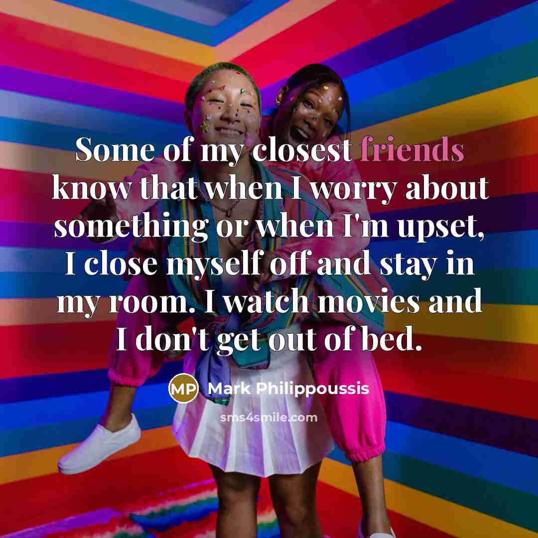 “Some of my closest friends know that when I worry…” quote by Mark Philippoussis