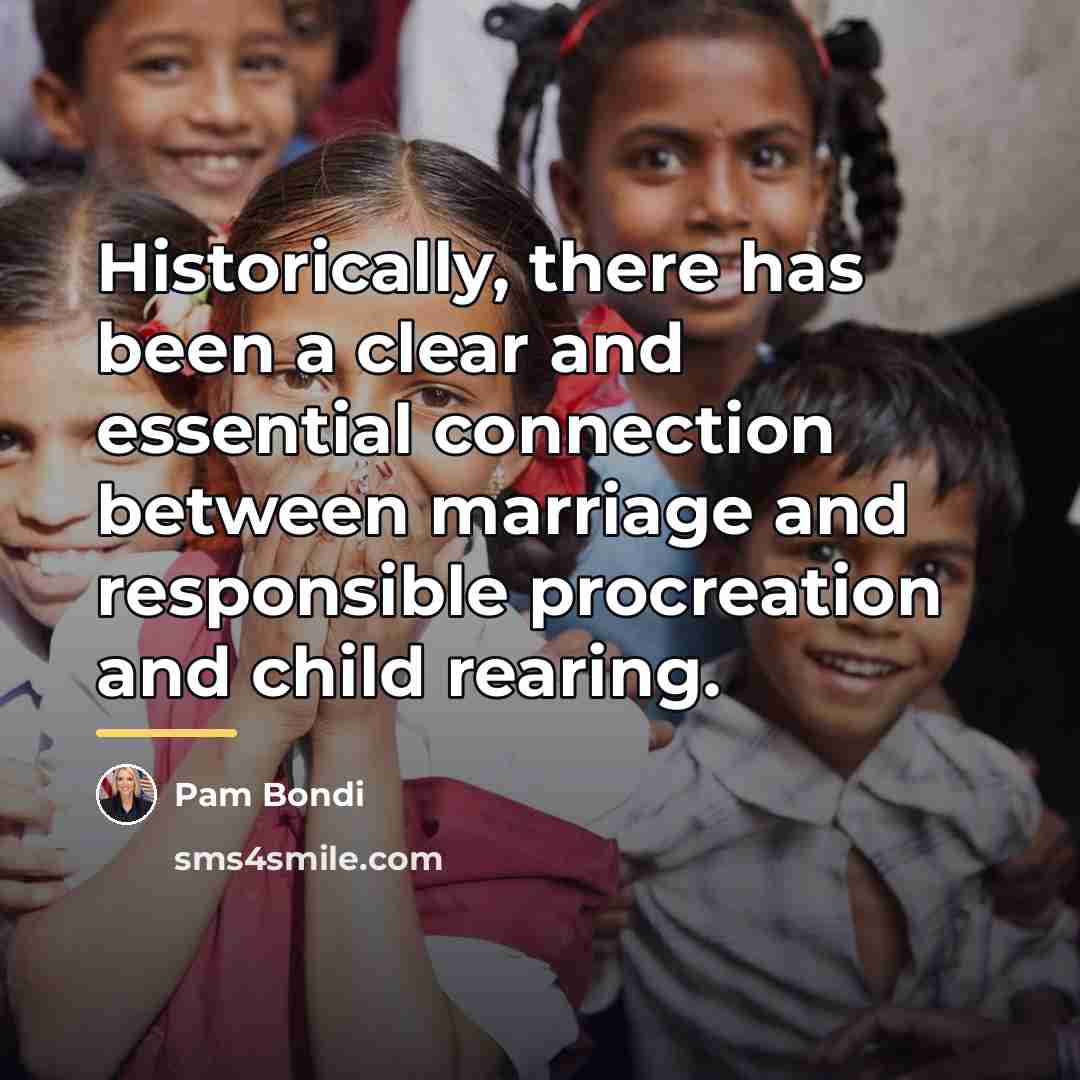 “Historically, there has been a clear and essential connection between…” quote by Pam Bondi