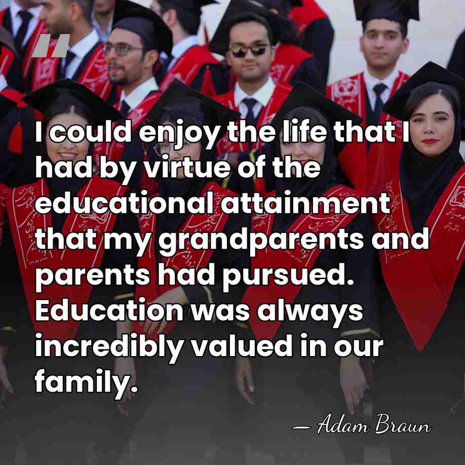 I could enjoy the life that I had by virtue of the&hellip; - Adam Braun