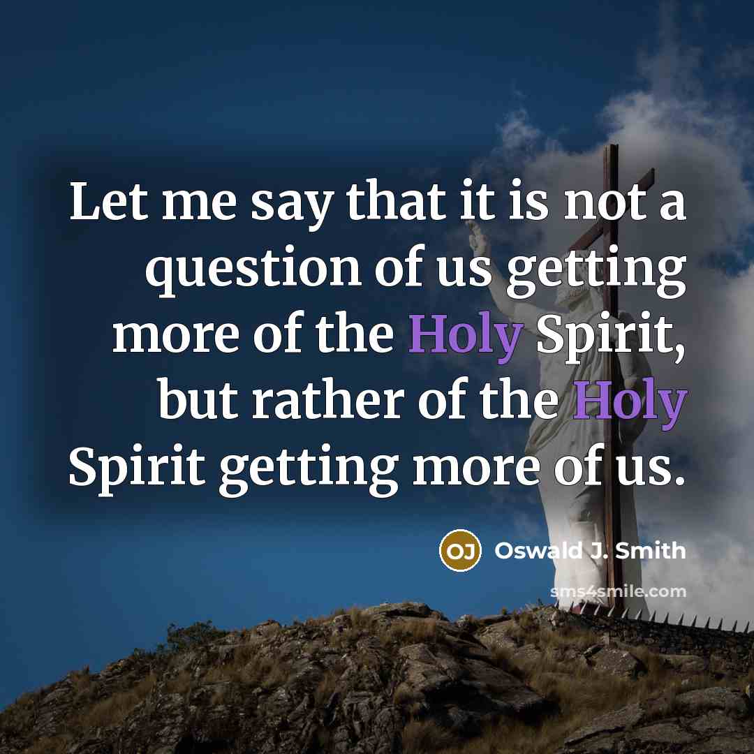 “Let me say that it is not a question of…” quote by Oswald J. Smith