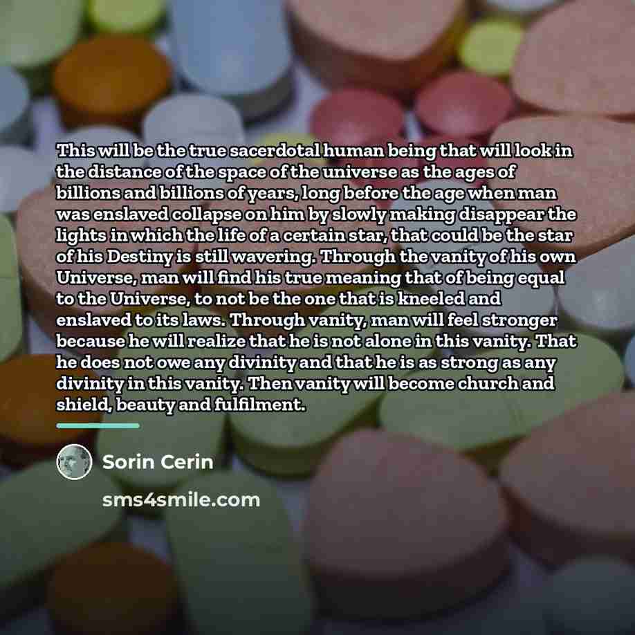 “This will be the true sacerdotal human being that will…” quote by Sorin Cerin