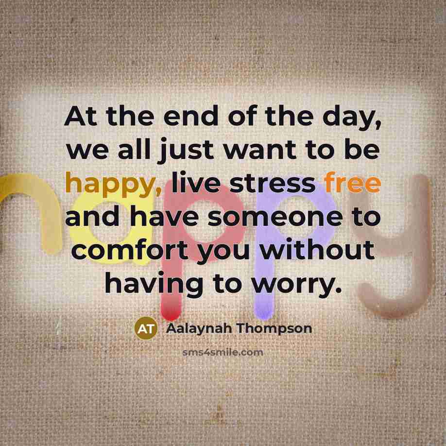 “At the end of the day, we all just want…” quote by Aalaynah Thompson
