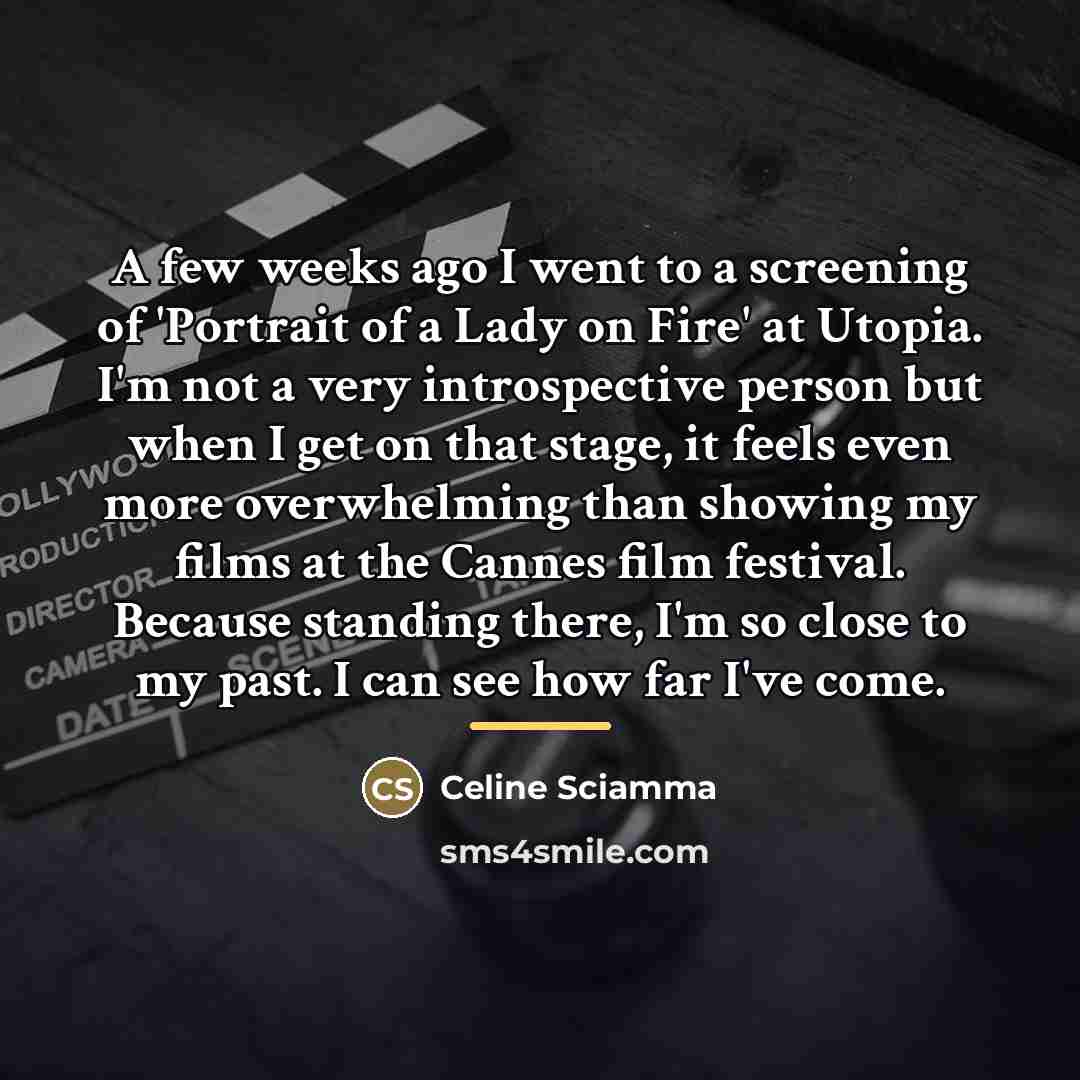 “A few weeks ago I went to a screening of…” quote by Celine Sciamma