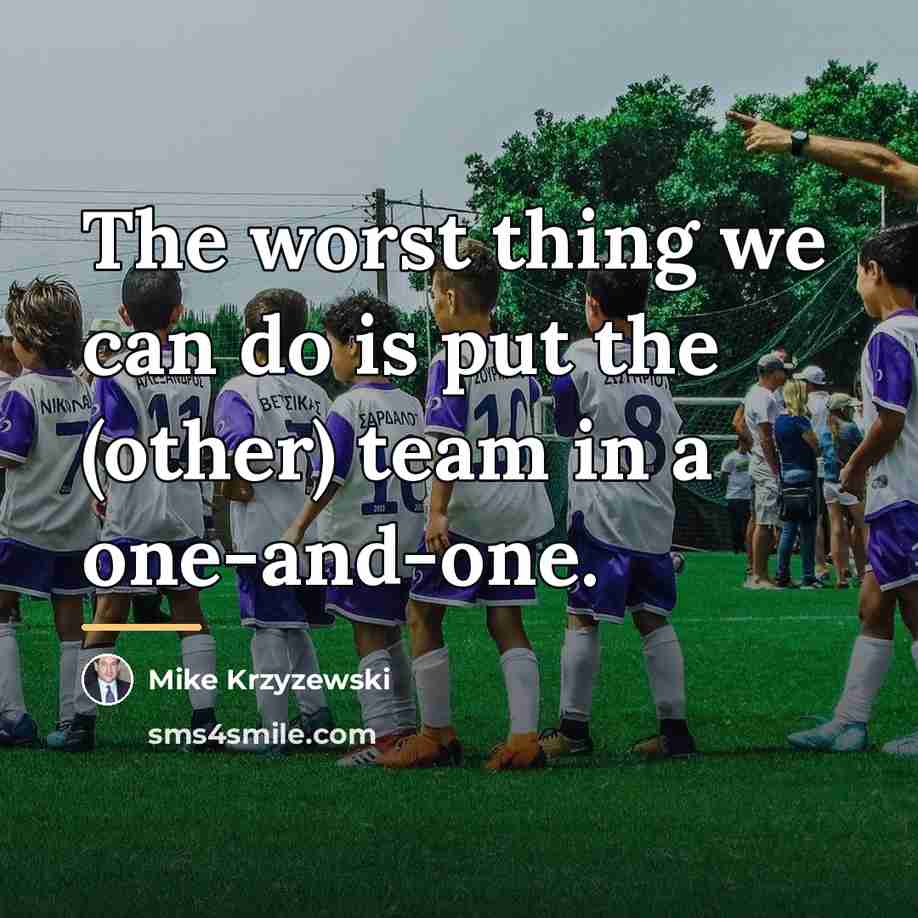 “The worst thing we can do is put the (other)…” quote by Mike Krzyzewski