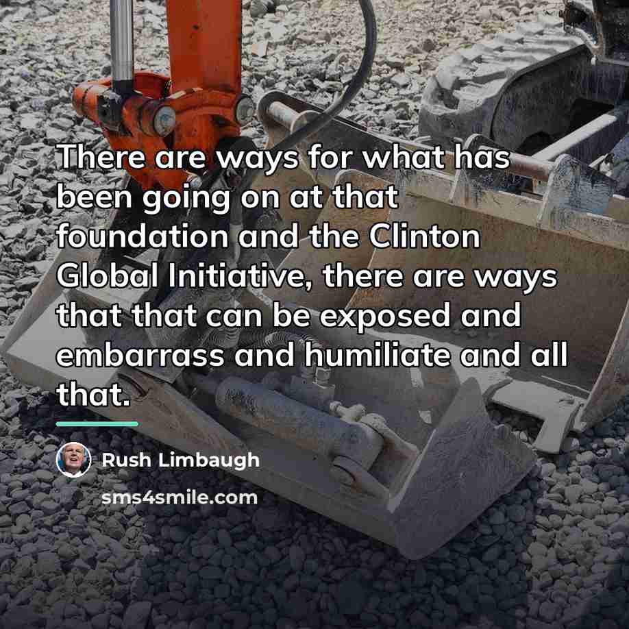 “There are ways for what has been going on at…” quote by Rush Limbaugh