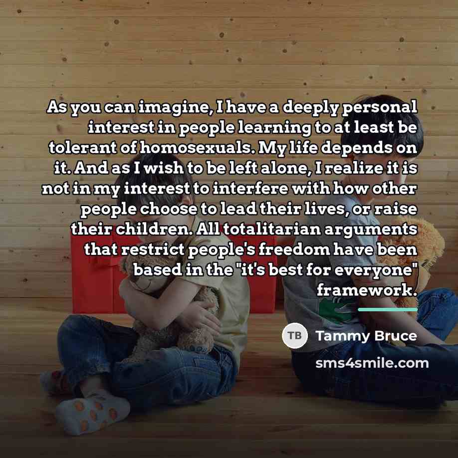 “As you can imagine, I have a deeply personal interest…” quote by Tammy Bruce