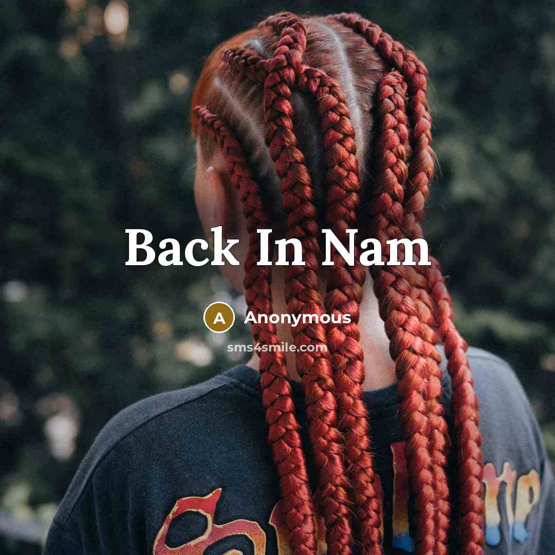 “Back In Nam” quote by Anonymous