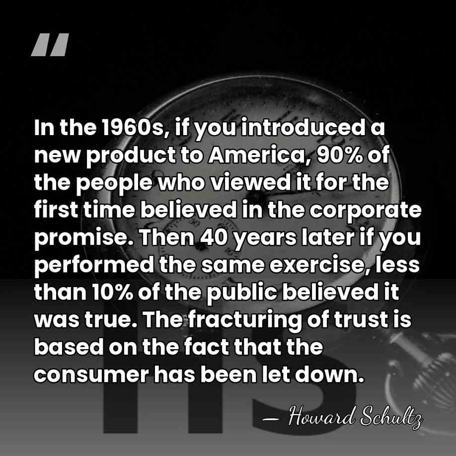 In the 1960s, if you introduced a new product to America, 90%&hellip; - Howard Schultz