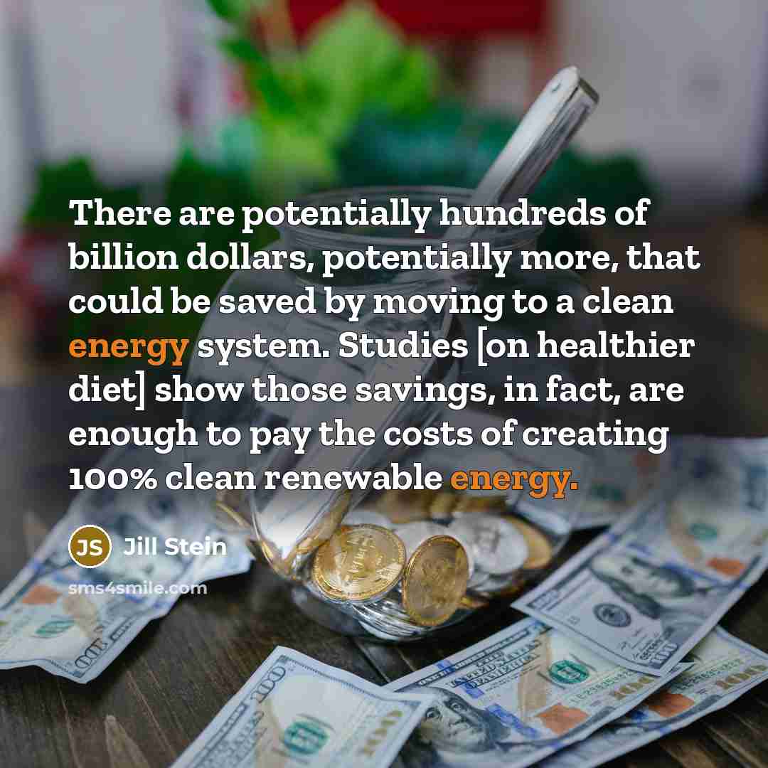 “There are potentially hundreds of billion dollars, potentially more, that…” quote by Jill Stein