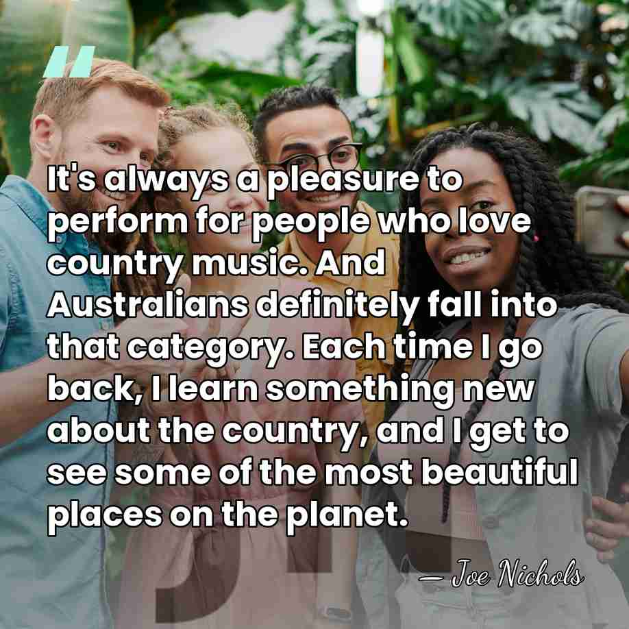 It's always a pleasure to perform for people who love country music.&hellip; - Joe Nichols