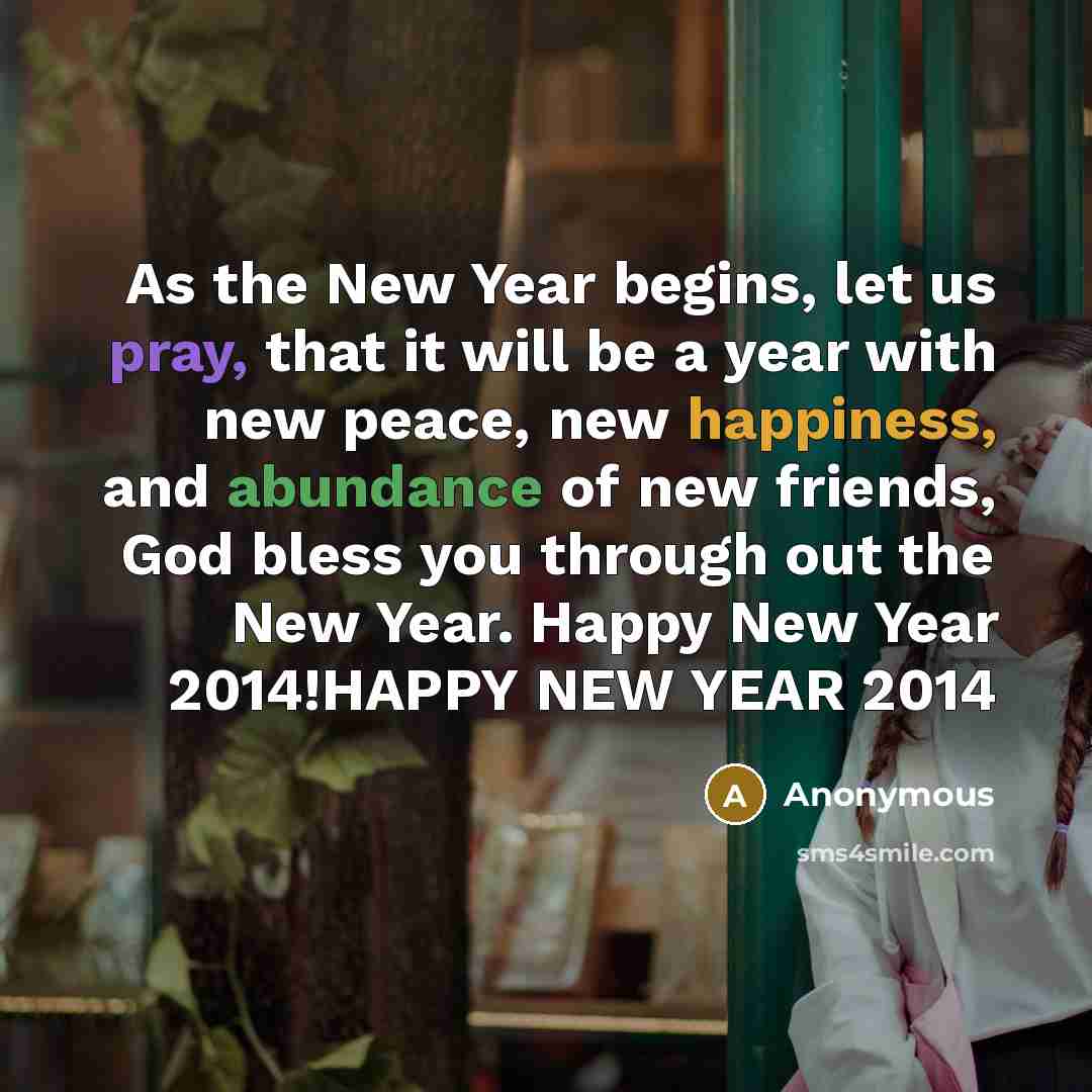 “As the New Year begins, let us pray, that it…” quote by Anonymous