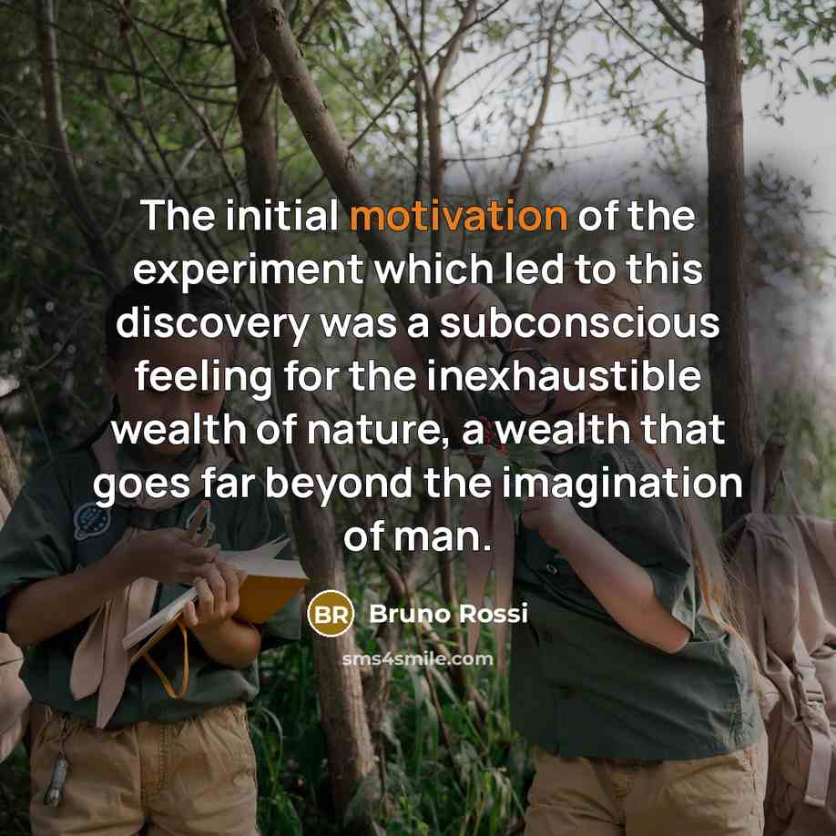 “The initial motivation of the experiment which led to this…” quote by Bruno Rossi