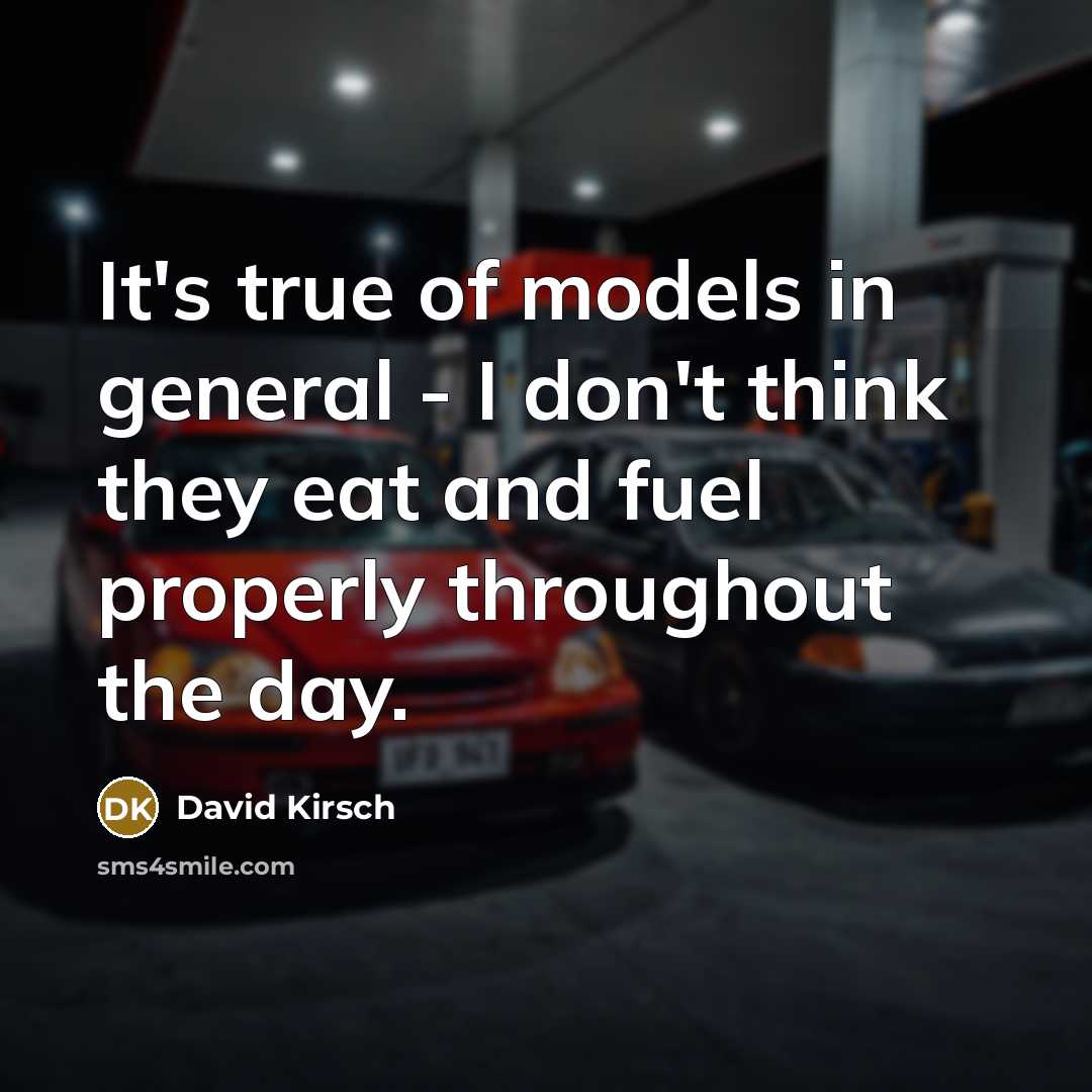 “It's true of models in general - I don't think…” quote by David Kirsch
