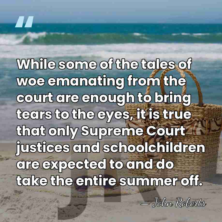 While some of the tales of woe emanating from the court are&hellip; - John Roberts
