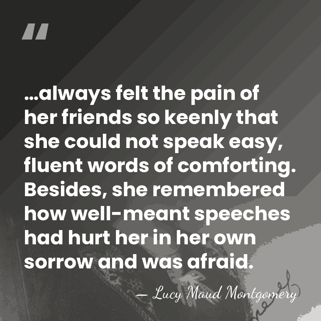 …always felt the pain of her friends so keenly that she could&hellip; - Lucy Maud Montgomery