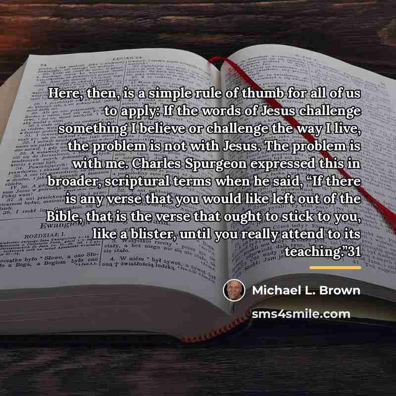 “Here, then, is a simple rule of thumb for all…” quote by Michael L. Brown