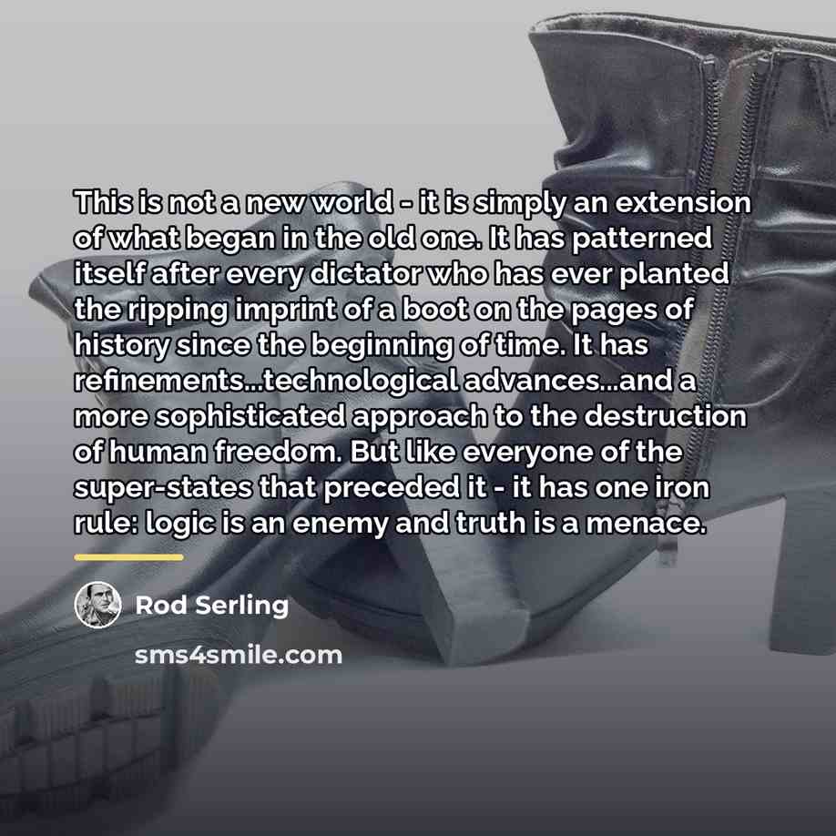 “This is not a new world - it is simply…” quote by Rod Serling