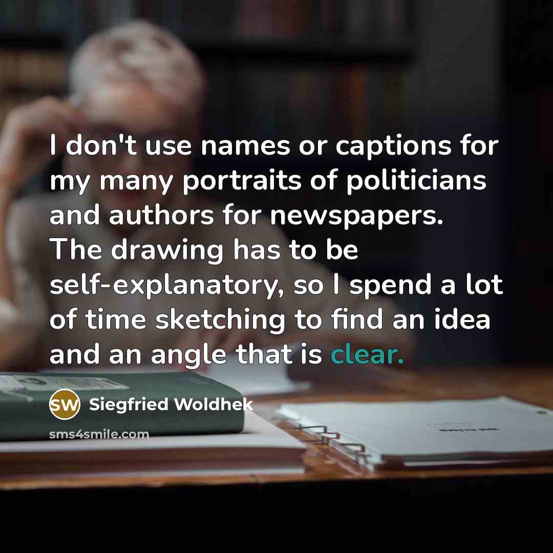 “I don't use names or captions for my many portraits…” quote by Siegfried Woldhek