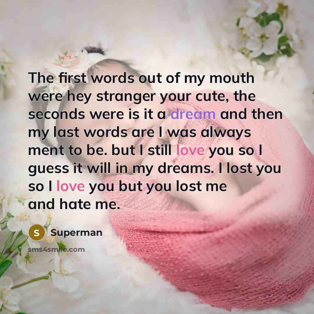 “The first words out of my mouth were hey stranger…” quote by Superman