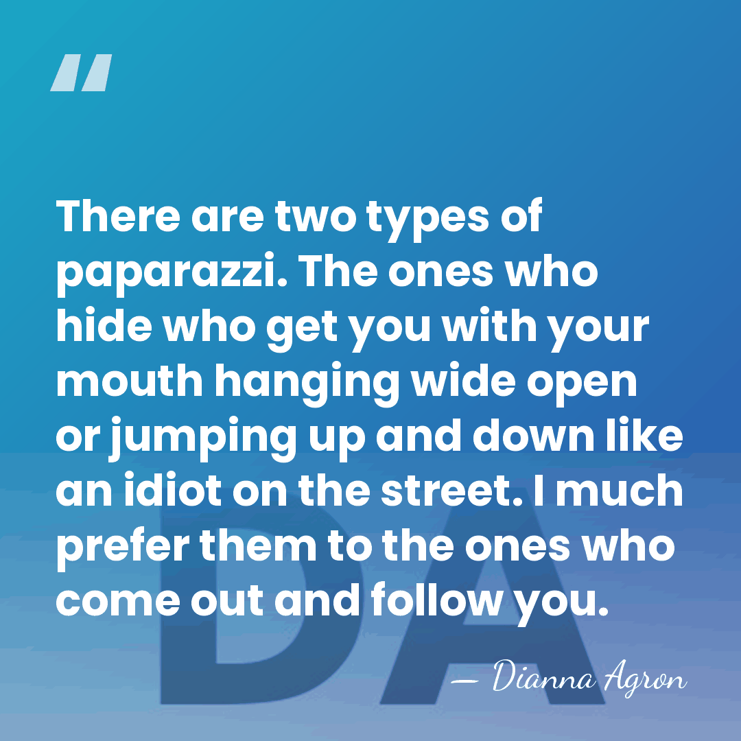 There are two types of paparazzi. The ones who hide who get&hellip; - Dianna Agron