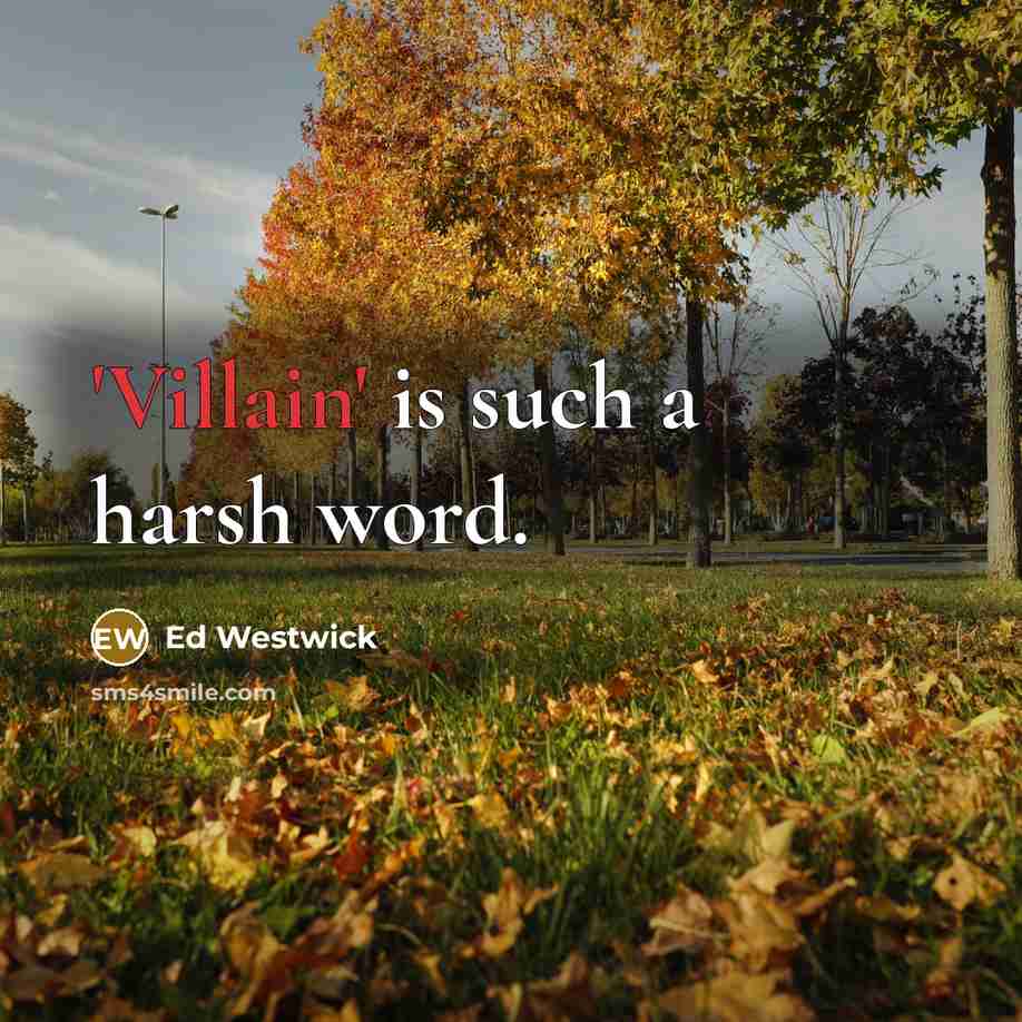 “'Villain' is such a harsh word.…” quote by Ed Westwick