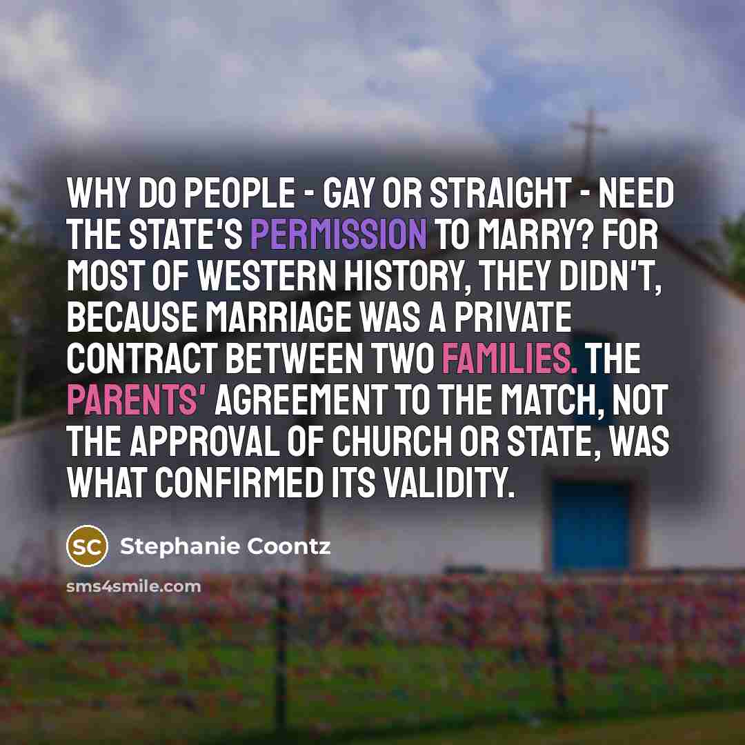 “Why do people - gay or straight - need the…” quote by Stephanie Coontz