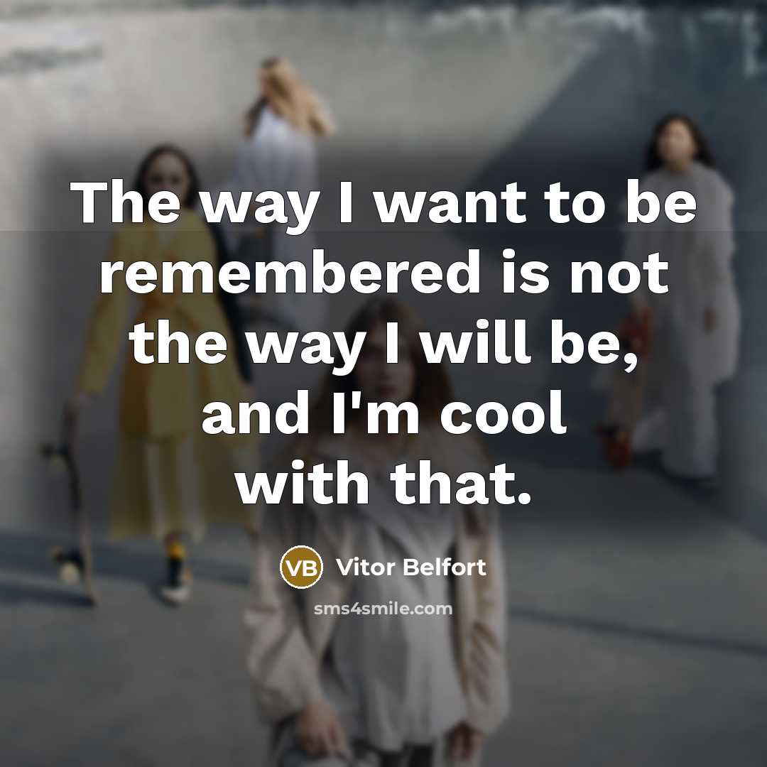 “The way I want to be remembered is not the…” quote by Vitor Belfort