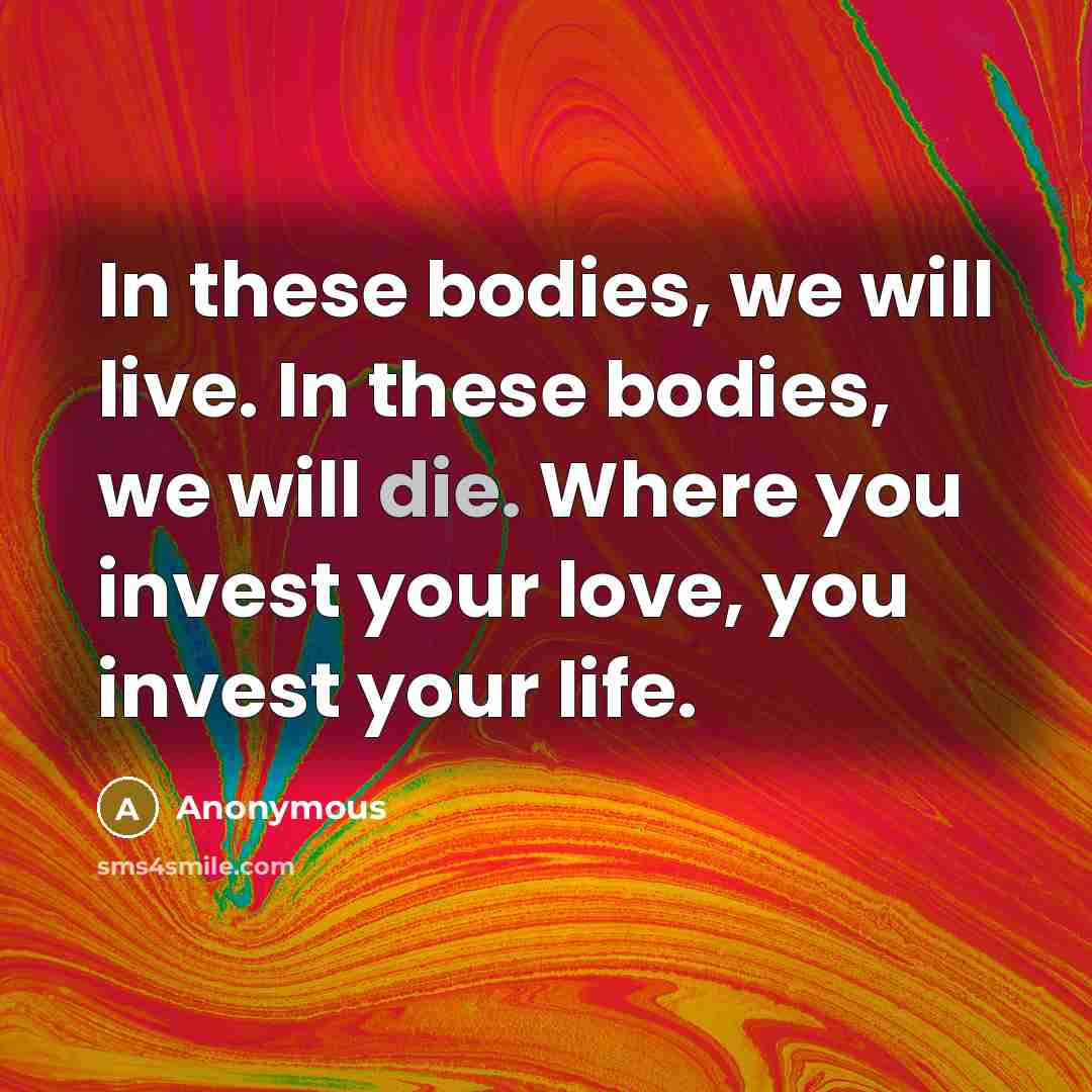 “In these bodies, we will live. In these bodies, we…” quote by Anonymous