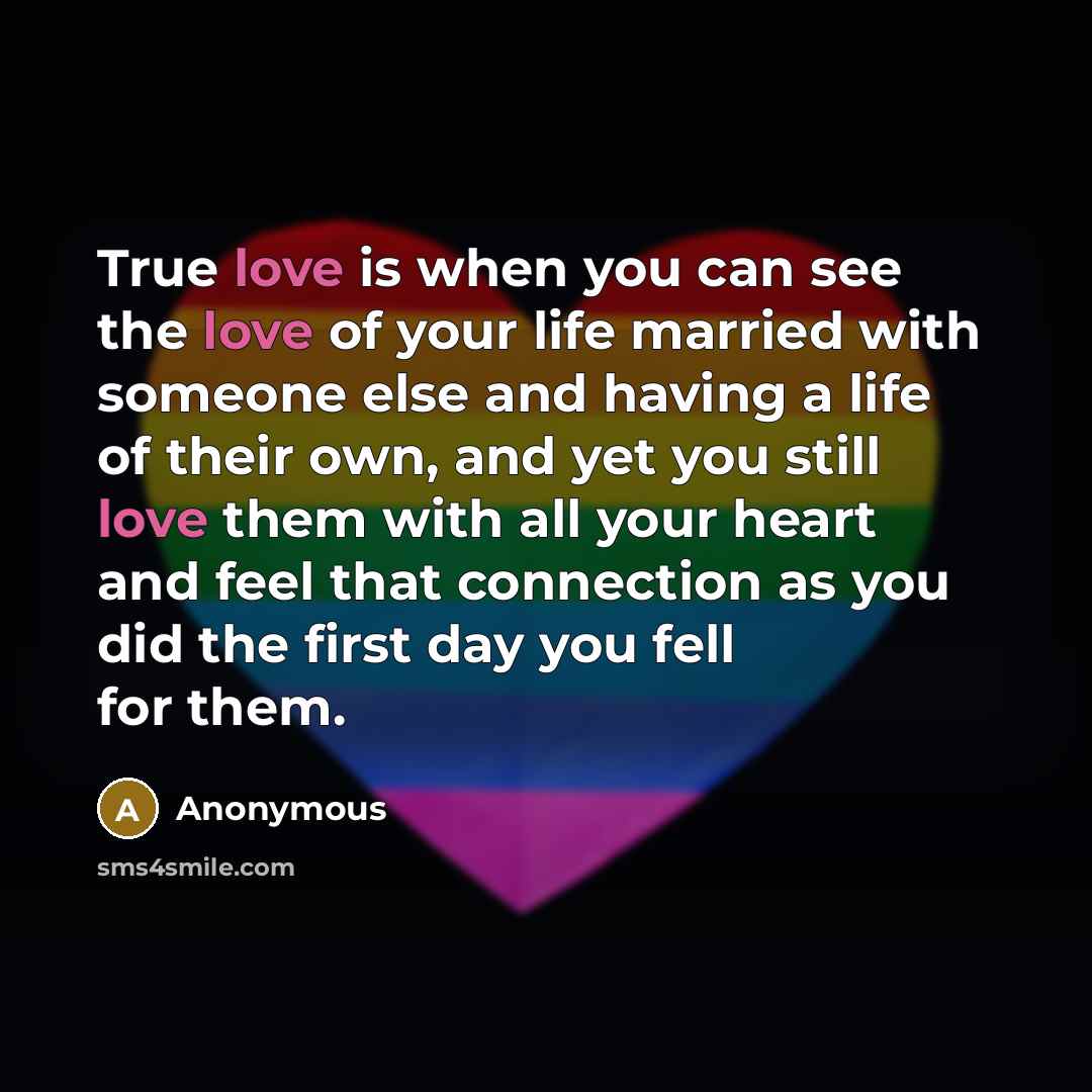 “True love is when you can see the love of…” quote by Anonymous