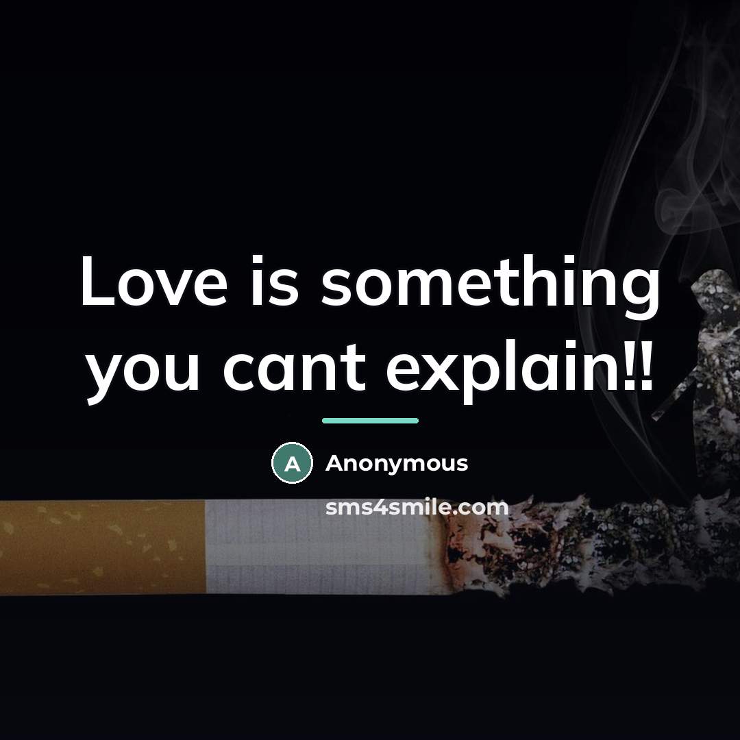 “Love is something you cant explain!!…” quote by Anonymous