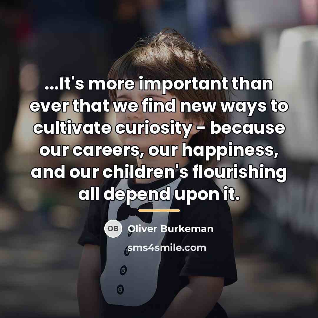 “...It's more important than ever that we find new ways…” quote by Oliver Burkeman