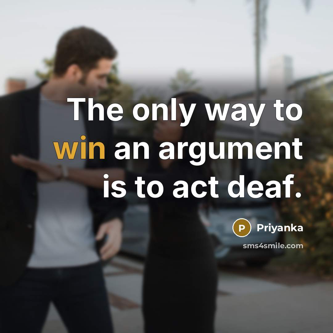 “The only way to win an argument is to act…” quote by Priyanka