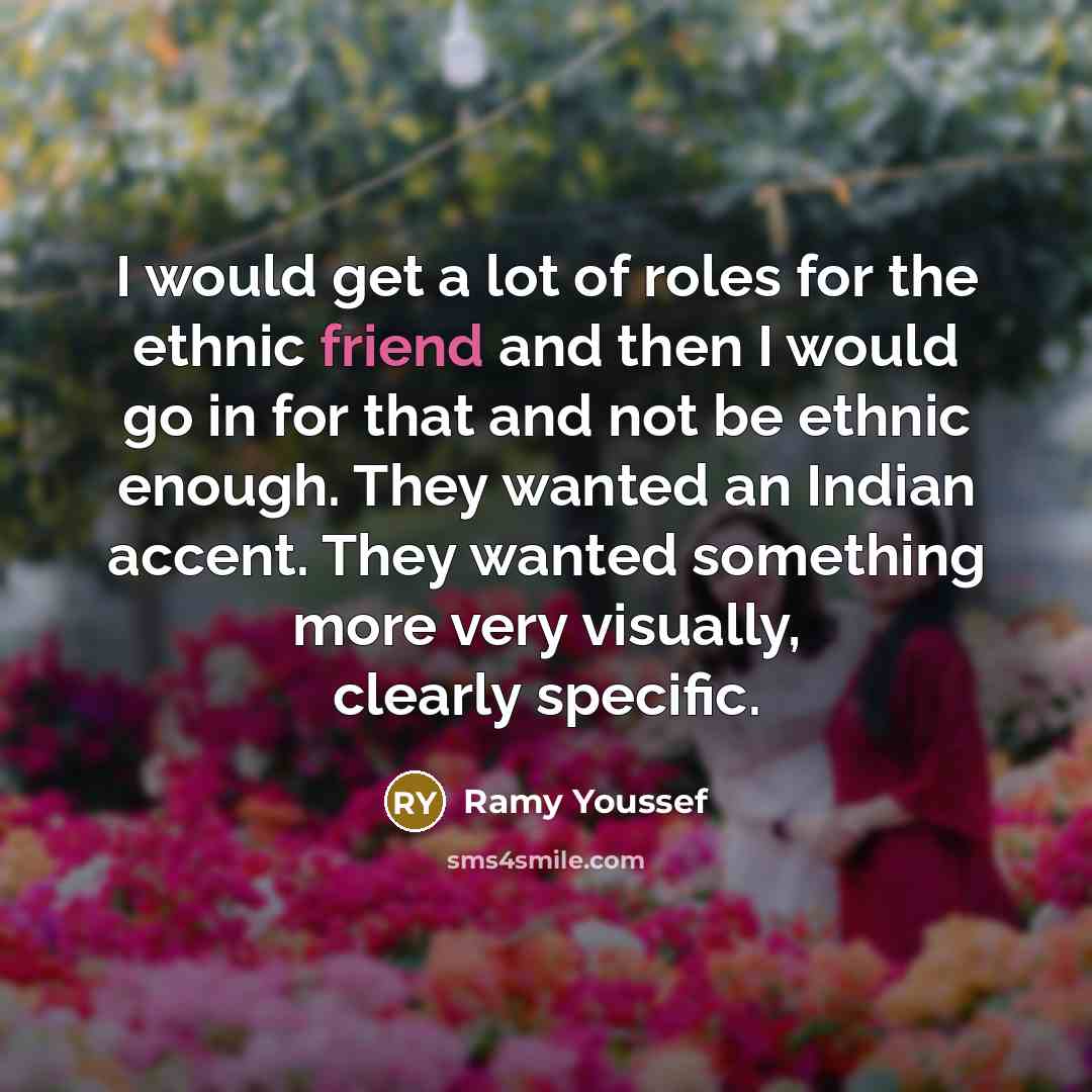 “I would get a lot of roles for the ethnic…” quote by Ramy Youssef