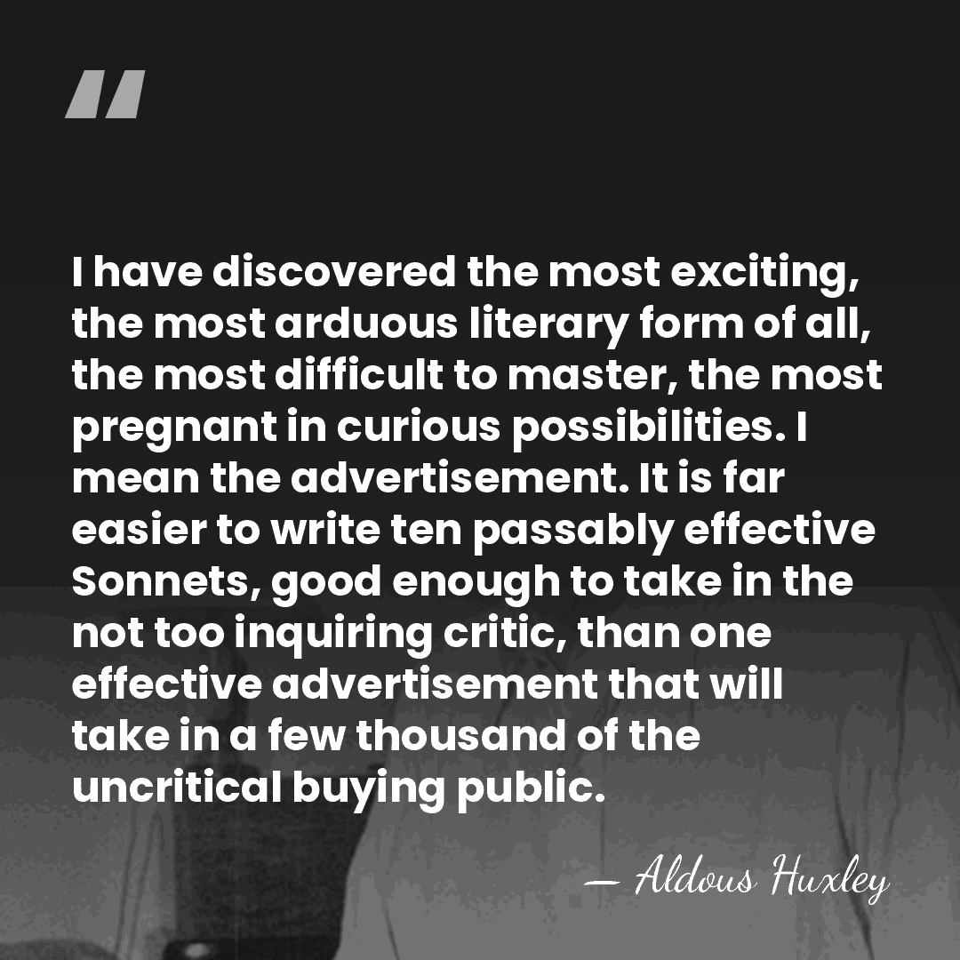 I have discovered the most exciting, the most arduous literary form of&hellip; - Aldous Huxley